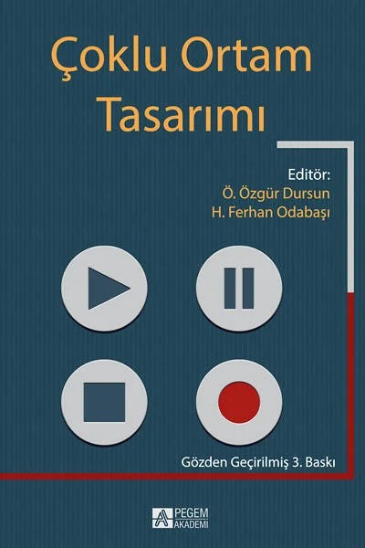 Çoklu Ortam Tasarımı – Özcan Özgür Dursun, Cem Çuhadar, Elif Buğra Kuzu, H. Ferhan Odabaşı – Pegem Akademi Yayıncılık kitap kapağı