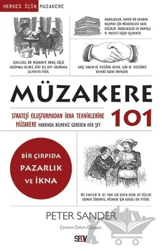 Müzakere 101 – Peter Sander – Say Yayınları kitap kapağı