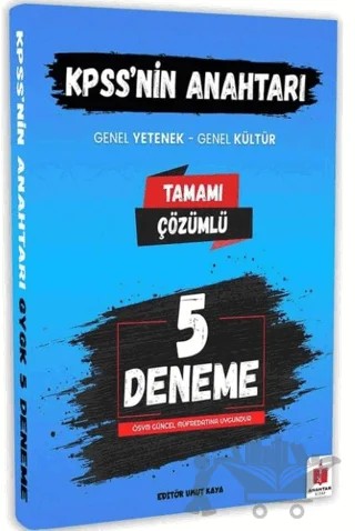 2026 KPSS'nin Anahtarı Genel Yetenek Genel Kültür 5 Deneme – Kolektif – Anahtar Kitap kitap kapağı