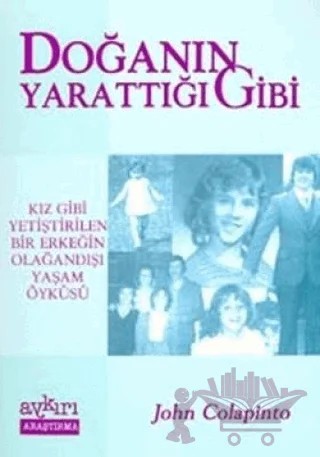 Doğanın Yarattığı Gibi: Kız Gibi Yetiştirilen Bir Erkeğin Olağandışı Yaşam Öyküsü – John Colapinto – Aykırı Yayınları kitap kapağı