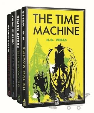İngilizce Klasik Seti (4 Kitap Takım) – Franz Kafka, H. G. Wells, Joseph Conrad, Virginia Woolf – Ren Kitap kitap kapağı