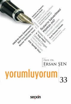 Yorumluyorum – 33 – Ersan Şen – Seçkin Yayıncılık kitap kapağı