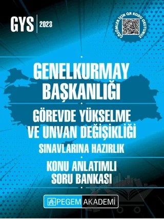 2023 Genelkurmay Başkanlığı Görevde Yükselme Konu Anlatımlı Soru Bankası – Kolektif – Pegem Akademi Yayıncılık kitap kapağı