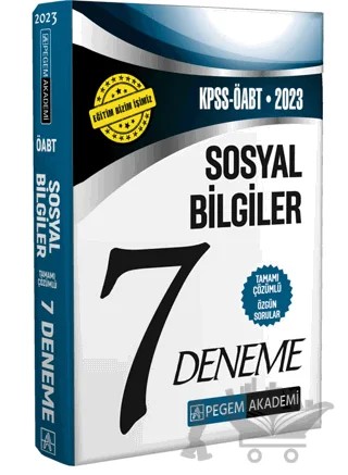 2023 KPSS ÖABT Sosyal Bilgiler Öğretmenliği 7 Deneme – Kolektif – Pegem Akademi Yayıncılık kitap kapağı