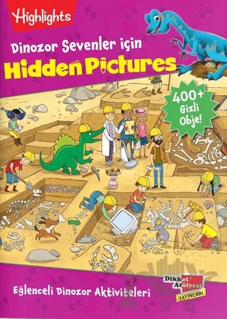 Dinozor Sevenler İçin Hidden Pictures – Kolektif – Dikkat Atölyesi Yayınları kitap kapağı