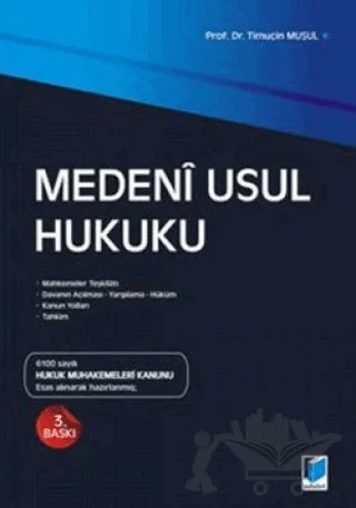 Medeni Usul Hukuku – Timuçin Muşul – Adalet Yayınevi kitap kapağı