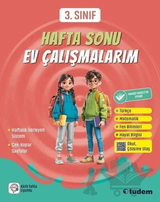 3. Sınıf Hafta Sonu Ev Çalışmalarım – Kolektif – Tudem Yayınları - Bayilik kitap kapağı