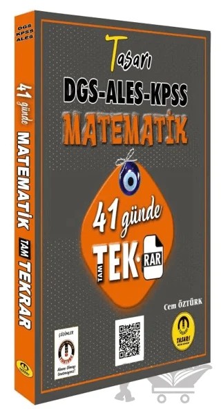 DGS ALES KPSS Matematik 41 Günde Tekrar – Cem Öztürk – Tasarı Eğitim Yayınları kitap kapağı