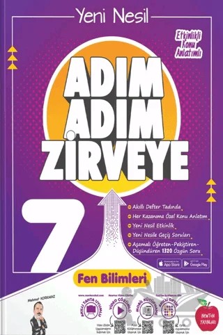 7. Sınıf Adım Adım Zirveye Fen Bilimleri Soru Bankası – Kolektif – Newton Yayınları kitap kapağı