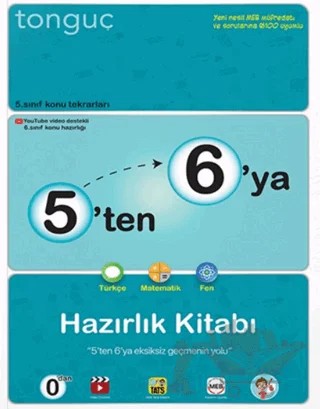 5'ten 6'ya Hazırlık Kitabı – Kolektif – Tonguç Akademi kitap kapağı