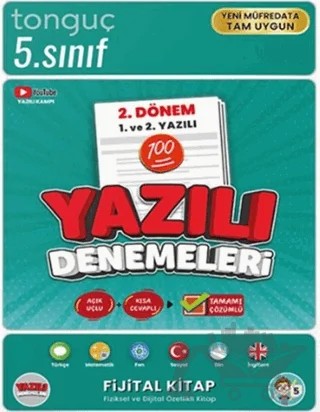 5. Sınıf Yazılı Denemeleri 2. Dönem 1 ve 2. Yazılı – Kollektif – Tonguç Akademi kitap kapağı