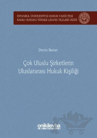 Çok Uluslu Şirketlerin Uluslararası Hukuk Kişiliği – Deniz Baran – On İki Levha Yayınları kitap kapağı