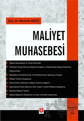 Maliyet Muhasebesi Mustafa Savcı – Mustafa Savcı – Ekin Basım Yayın kitap kapağı