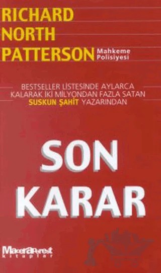 Son Karar – Richard North Patterson – Oğlak Yayıncılık kitap kapağı