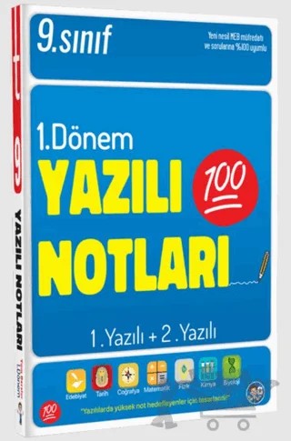 9. Sınıf Yazılı Notları 1. Dönem 1 Ve 2. Yazılı – Kolektif – Tonguç Akademi kitap kapağı
