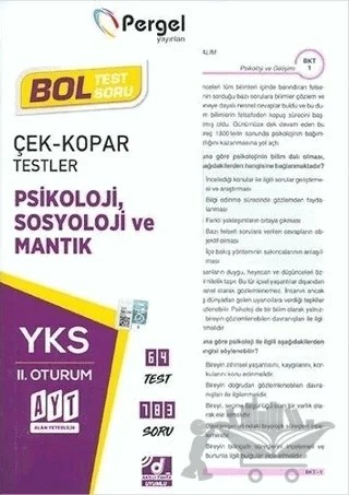 AYT Psikoloji - Sosyoloji - Mantık Yaprak Test – Kolektif – Pergel Yayınları kitap kapağı