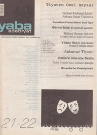 Yaba Edebiyat Dergisi Sayı: 21-22 – Yaba Dergisi Yayınları kitap kapağı