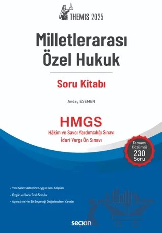 THEMIS – Milletlerarası Özel Hukuk Soru Kitabı – Andaç Esemen – Seçkin Yayıncılık kitap kapağı