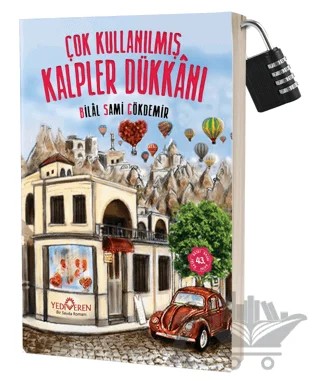 Çok Kullanılmış Kalpler Dükkanı - Kilitli Kitap – Bilal Sami Gökdemir – Yediveren Yayınları kitap kapağı