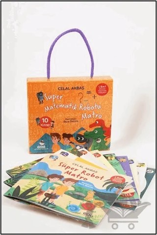 Süper Matematik Robotu Matro - 1. Sınıf Etkinlikli Matematik Hikayeleri Eğitim Seti (10 Kitap) – Celal Akbaş – Yapı Kredi Yayınları kitap kapağı