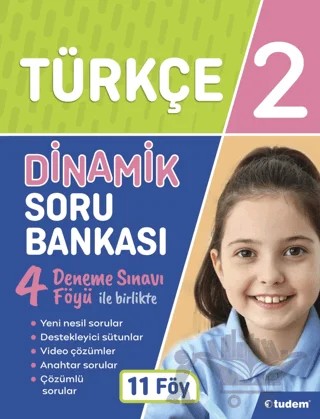 2. Sınıf Türkçe Dinamik Soru Bankası – Kolektif – Tudem Yayınları - Bayilik kitap kapağı