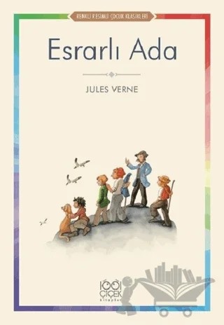 Esrarlı Ada – Jules Verne – 1001 Çiçek Kitaplar kitap kapağı
