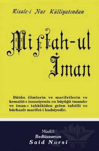 Miftah-ül İman Normal Boy – Bediüzzaman Said Nursi – Envar Neşriyat kitap kapağı