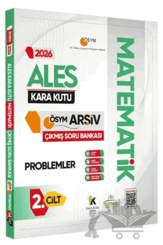 2026 ALES MATEMATİK Kara Kutu 2.Cilt PROBLEMLER ÖSYM Çıkmış Soru Bankası Dijital Çözümlü – Kolektif – Karakutu Yayın kitap kapağı