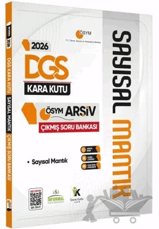 2026 DGS Sayısal Mantık Kara Kutu ÖSYM Çıkmış Soru Havuzu Bankası Konu Özetli Dijital Çözümlü – Kolektif – Karakutu Yayın kitap kapağı
