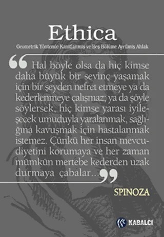 Ethica – Benedictus de Spinoza – Kabalcı Yayınevi kitap kapağı
