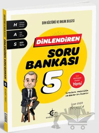 5. Sınıf Din Kültürü ve Ahlak Bilgisi Dinlendiren Soru Bankası – İzzet Eker – Eker Test Yayınları kitap kapağı