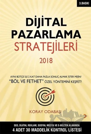 Dijital Pazarlama Stratejileri 2018 – Koray Odabaşı – Cinius Yayınları kitap kapağı