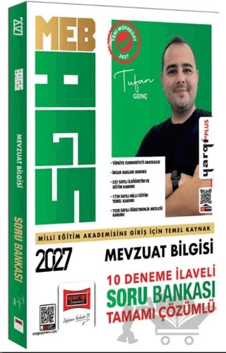 2027 MEB-AGS Mevzuat Bilgisi 10 Deneme İlaveli Tamamı Çözümlü Soru Bankası – Tufan Genç – Yargı Yayınevi kitap kapağı