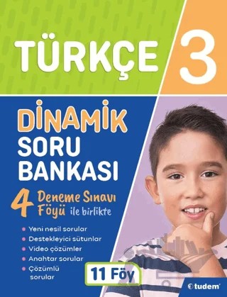 3. Sınıf Türkçe Dinamik Soru Bankası – Kolektif – Tudem Yayınları - Bayilik kitap kapağı