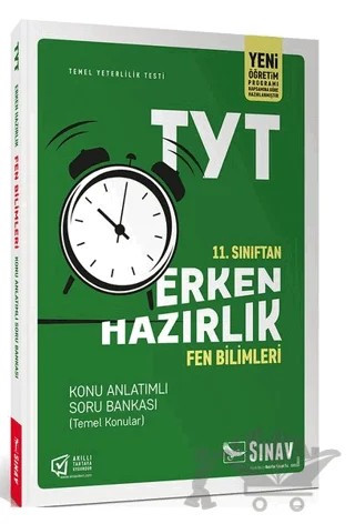 11. Sınıf TYT Erken Hazırlık Fen Bilimleri Konu Anlatımlı Soru Bankası – Kolektif – Sınav Yayınları kitap kapağı