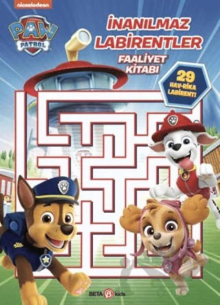 Paw Patrol İnanılmaz Labirentler – Spin Master Paw – Beta Kids kitap kapağı