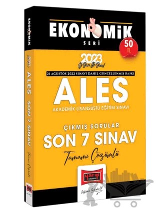 Yargı Yayınları 2023 ALES Ekonomik Seri Tamamı Çözümlü Son 7 Sınav Çıkmış Sorular – Kolektif – Yargı Yayınevi kitap kapağı