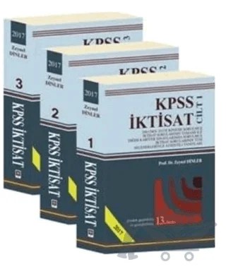 Kpss İktisat (3 Cilt) – Zeynel Dinler – Ekin Basım Yayın kitap kapağı