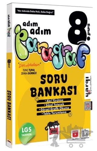 8. Sınıf Ders Arkadaşım Adım Adım Paragraf Soru Bankası – Kolektif – Yargı Yayınevi kitap kapağı