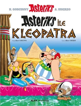 Asteriks 6 - Asteriks ve Kleopatra – Rene Goscinny – Alfa Yayınları kitap kapağı