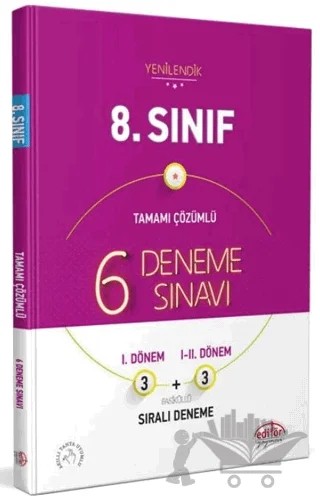 8. Sınıf 6 Deneme Sınavı Tamamı Çözümlü – Kolektif – Editör Yayınevi kitap kapağı