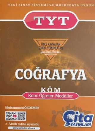 TYT Coğrafya Konu Öğreten Modüller – Muhammed Özdemir – Çita Yayınları kitap kapağı
