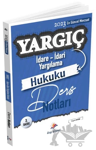 Yargıç İdare Hukuku- İdari Yargılama Usulü Ders Notları – Soysal Aygün – Dizgi Kitap kitap kapağı