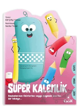 Şekilli Hikaye - Süper Kalemlik – Elif Çiftçi Yılmaz – Floki Çocuk kitap kapağı