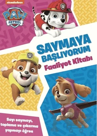 Paw Patrol Saymaya Başlıyorum – Spin Master Paw – Beta Kids kitap kapağı