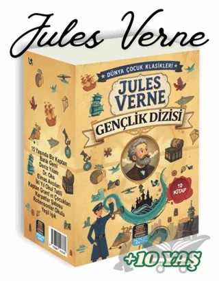 Jules Verne Gençlik Dizisi – Jules Verne – Mercan Okul Yayınları kitap kapağı