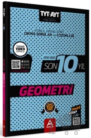 2022 TYT AYT Geometri Son 10 Yıl Konularına Göre Çıkmış Sorular ve Çözümleri – Kolektif – A Yayınları kitap kapağı