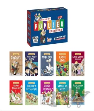Çocuklar için Popüler Klasikler (10 Kitap + Soru Kitapçığı) – Kolektif – Bıcırık Yayınları kitap kapağı
