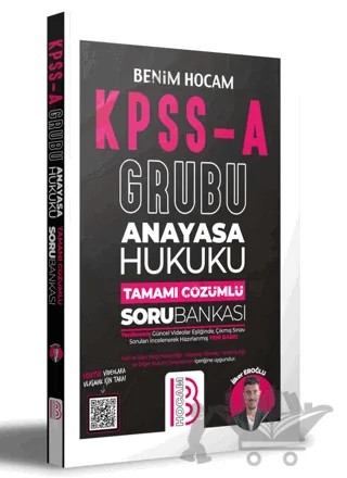 KPSS A Grubu Anayasa Hukuku Tamamı Çözümlü Soru Bankası – İlker Eroğlu – Benim Hocam Yayınları kitap kapağı