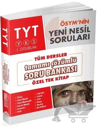 TYT YKS 1. Oturum Tüm Dersler Tamamı Çözümlü Soru Bankası – Kolektif – Editör Yayınevi kitap kapağı